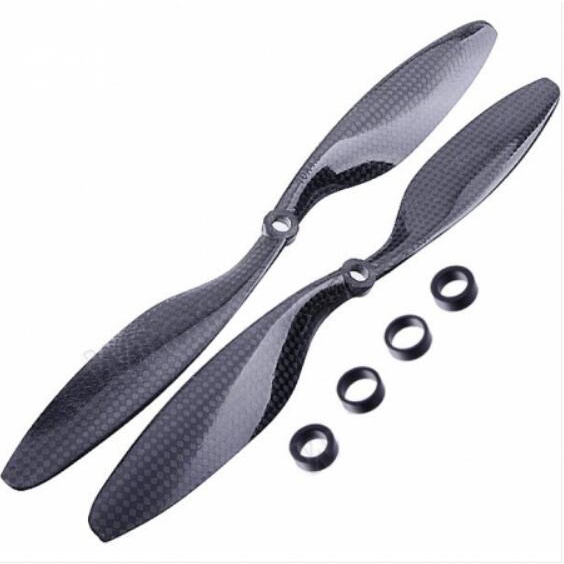 Cánh Quạt Sợi Carbon 12x4.5 3K CW CCW 1245 CF Cho Máy Bay Điều Khiển Từ Xa