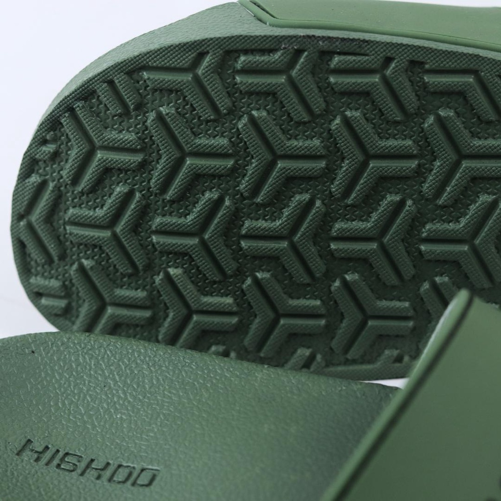 Dép quai ngang slipper quai nhựa Xanh Lá trẻ em cao cấp nam, nữ HISHOO siêu nhẹ thời trang size 36 - 46 N333