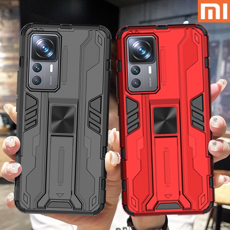 Chống sốc trường hợp điện thoại cứng với người giữ Xiaomi 13T Pro Xiaomi 12T Pro 12 Lite Xiaomi 11T Pro