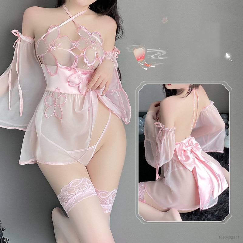 Bộ Đồ Lót Hóa Trang Cô Gái Hán Phục Phối Ren Gợi Cảm Cho Nữ BY5 YB5