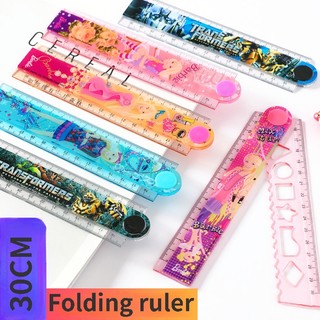 30cm barbie princess folding ruler wave line ruler set đồ dùng học tập