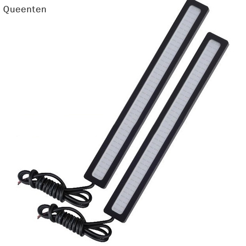 Đèn LED DRL DC 12V 17CM Siêu Sáng Chống Thấm Nước Màu Xanh Dương Cho Xe Hơi Qt QT