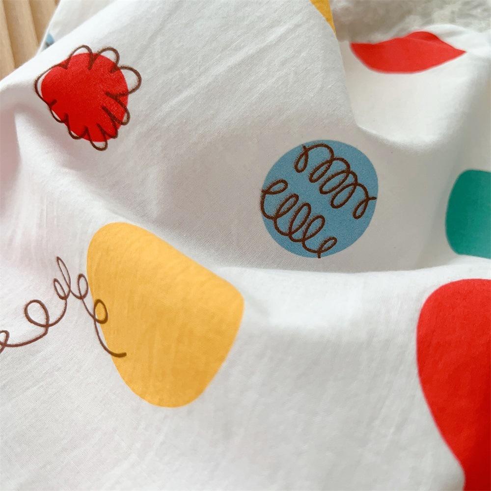 Áo Liền Quần Tay Ngắn Họa Tiết Chấm Bi / Gấu Trúc Nhiều Màu Thời Trang Mùa Hè Xinh Xắn Cho Bé Trai