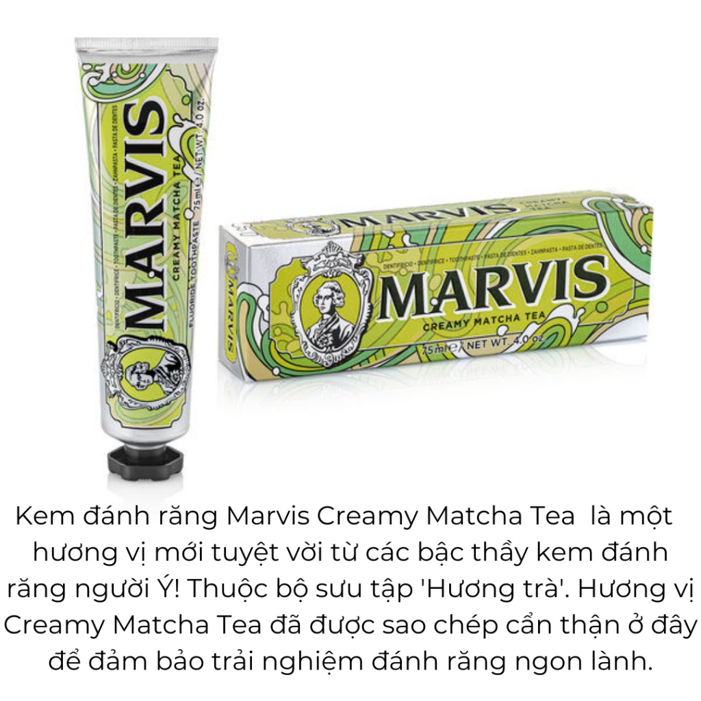 Kem đánh răng Marvis nhiều mùi hương - làm trắng răng