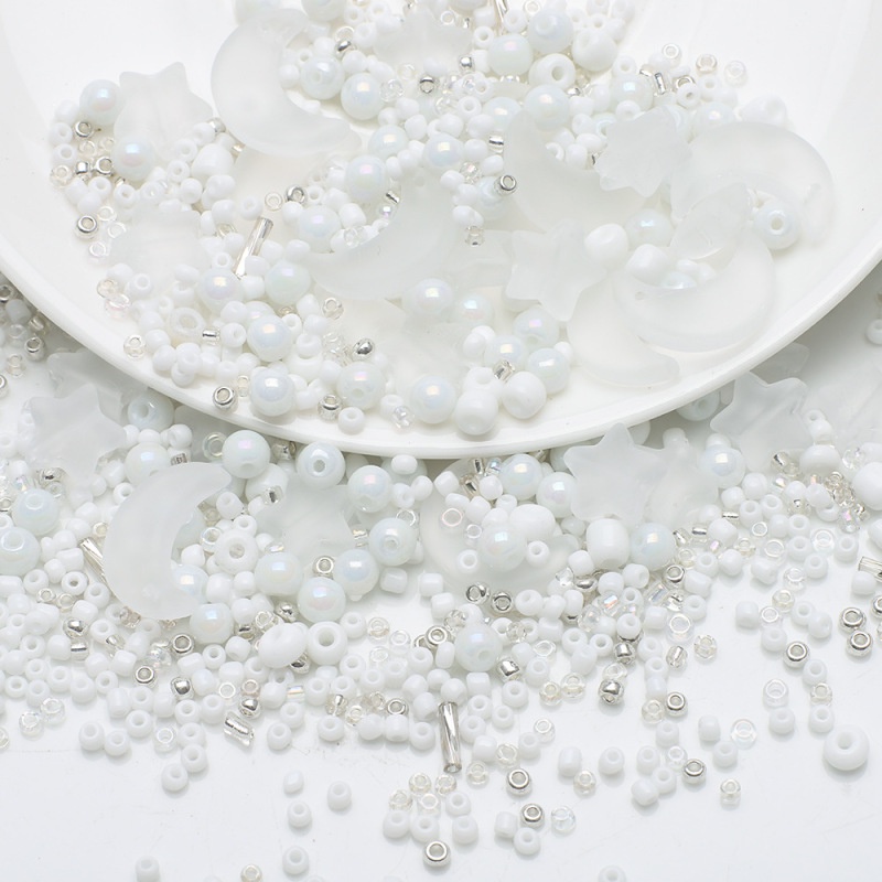 Túi 33g Hạt Cườm Hình Trăng Sao Dùng Làm Trang Sức DIY