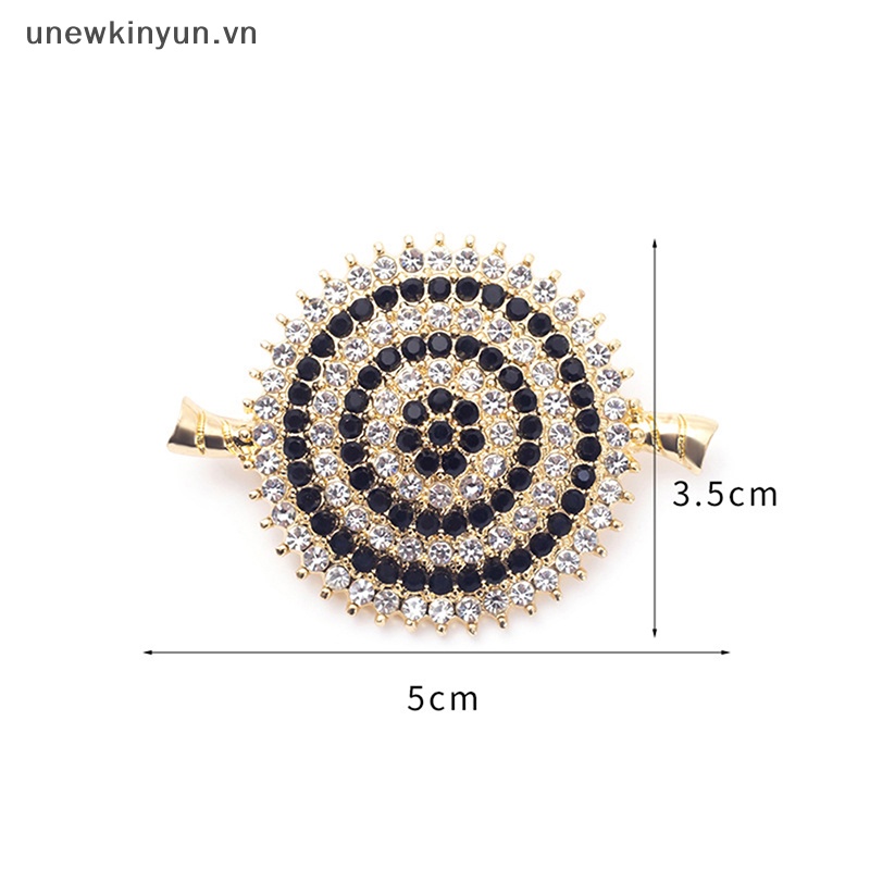 Ghim Cài Áo Cardigan Đính Pha Lê Sáng Tạo Thanh Lịch Cho Nữ