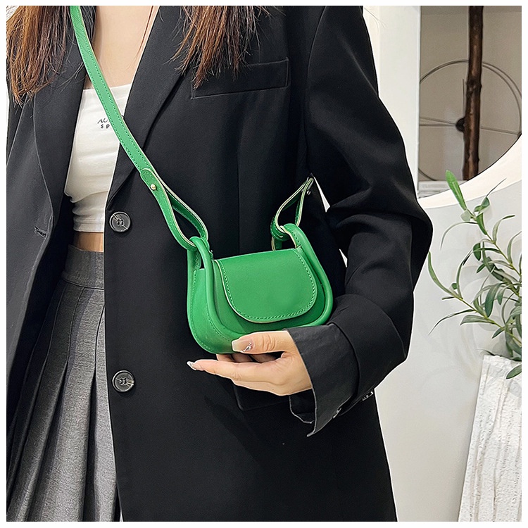SHIHUI Túi đeo chéo nữ thời trang thời trang đa năng mini trend one-shoulder saddle bag moc khoa cute rẻ