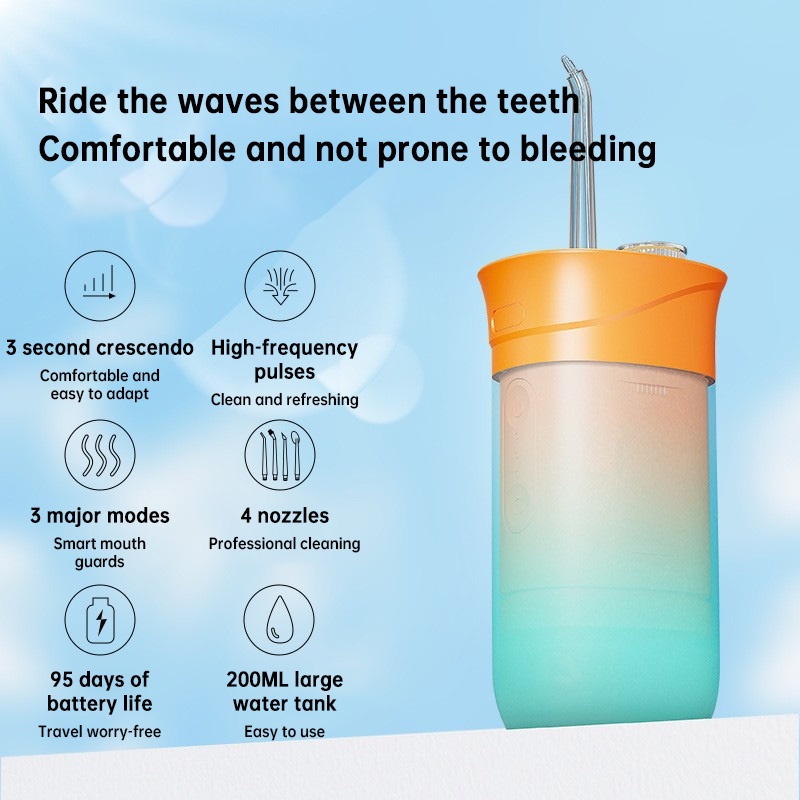 Điện Flosser Máy tăm nước di động Máy làm sạch răng miệng Máy làm sạch răng