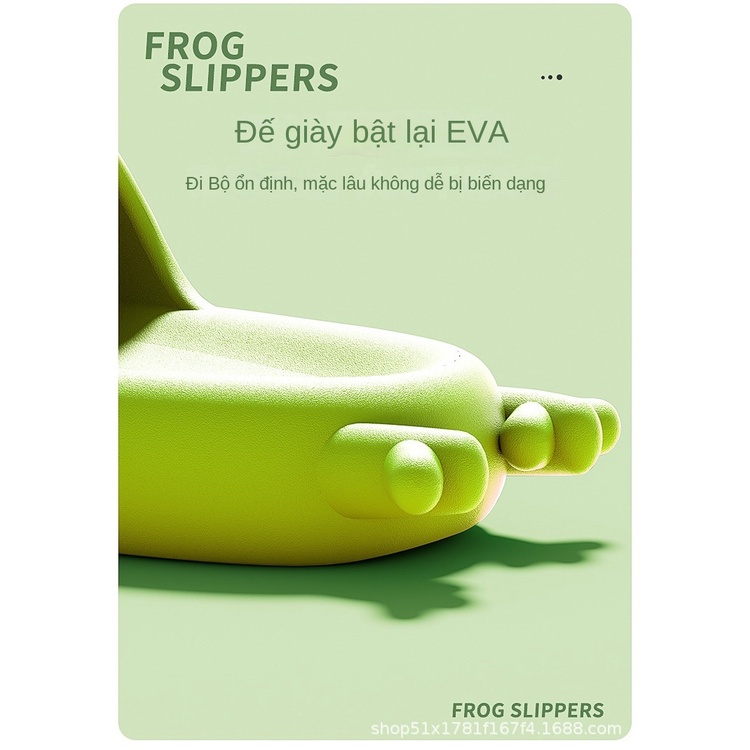 Dép Đi Biển Chống Trượt Hình Ếch Hoạt Hình Dễ Thương Cho Nữ