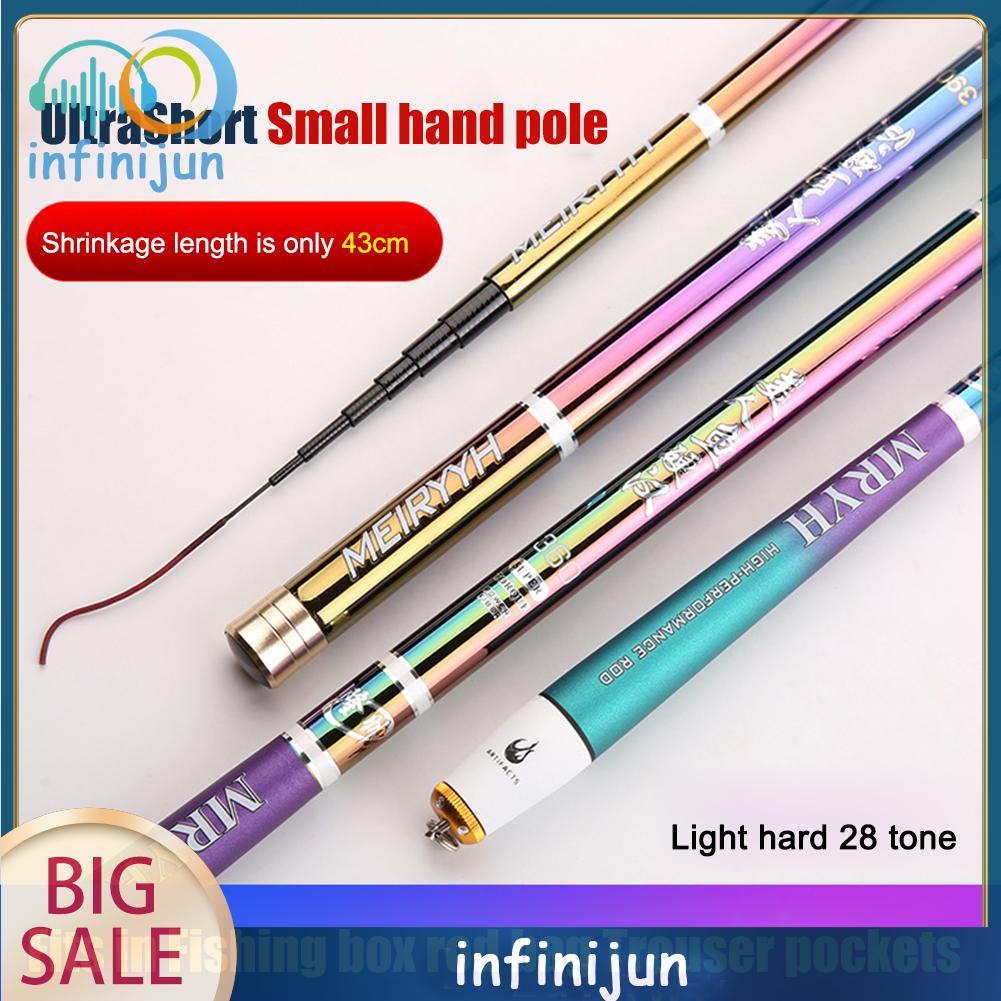 Cần Câu Cá 1.8-6.3M 43cm Chất Liệu Sợi Carbon