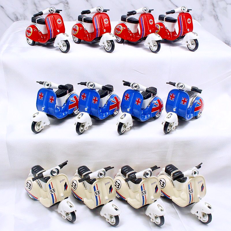 Mô Hình Xe Mô Tô mini Bằng Kim Loại Cổ Điển Có Thanh Trượt Lưng