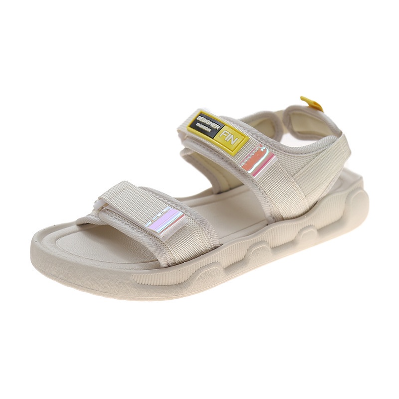 Sandal Nữ Quai Dán FIN Hàn Quốc Quai 3 Màu Hot Trend AA6487