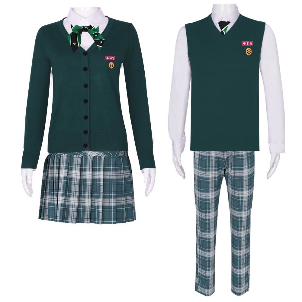 WSHL All of Us Are Dead zombie campus uniform suit for men and women School uniform performance uniform cosplay