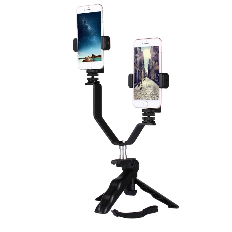 Mới Set 2 Chân Đỡ Điện Thoại Có Thể Gập Lại Kèm Kẹp Gắn Điện Thoại iphone galaxy huawei xiaomi htc sony google