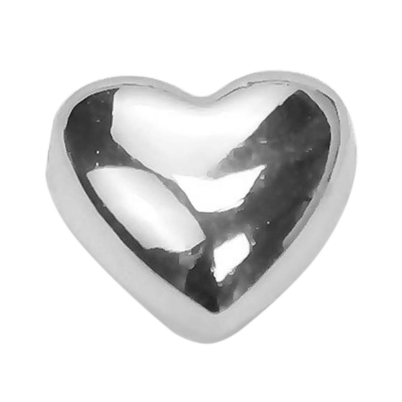 Ivy hạt kim loại trái tim lớn mặt dây chuyền trái tim 3d charm cho đồ trang sức làm charm quà tặng tự làm vòng tay vòng cổ hạt trái tim với h