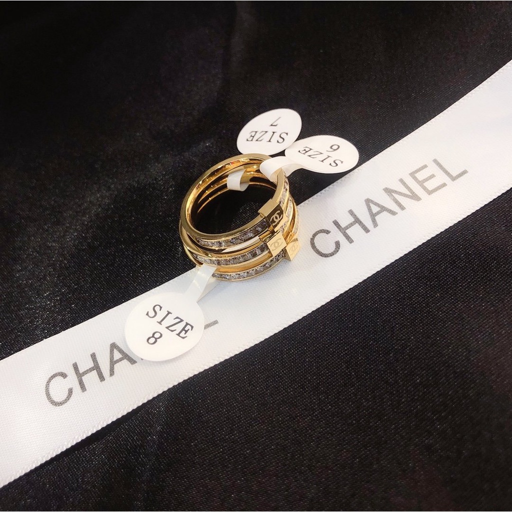 Nhẫn Đeo Tay cc Mạ Vàng Bạc 925 Phong Cách Hàn Quốc Đơn Giản Sáng Tạo Dành Cho Nữ