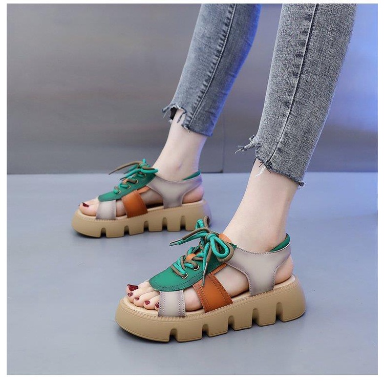 Giày Sandal Đế Xuồng Mũi Tròn Thời Trang Dành Cho Nữ