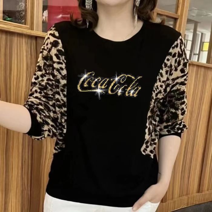 Áo Thun Tay Dài Cổ Tròn Thời Trang Mùa Thu Cho Phụ Nữ Trung Niên