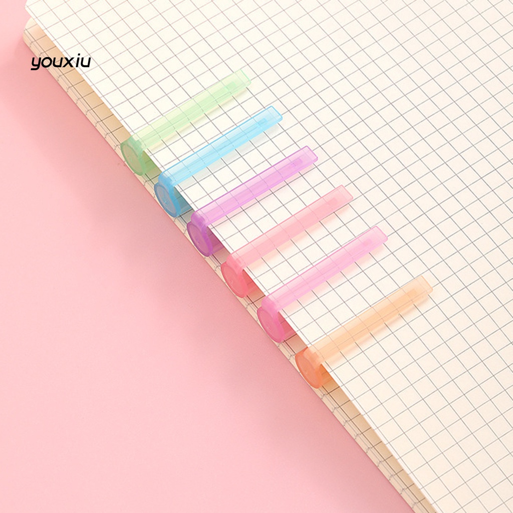 Xy * 6 cái bút cong hoa văn dễ thương viết thành thạo màu sáng thiết kế con lăn đánh dấu con lăn mẹo đường cong đồ dùng văn phòng lót cao