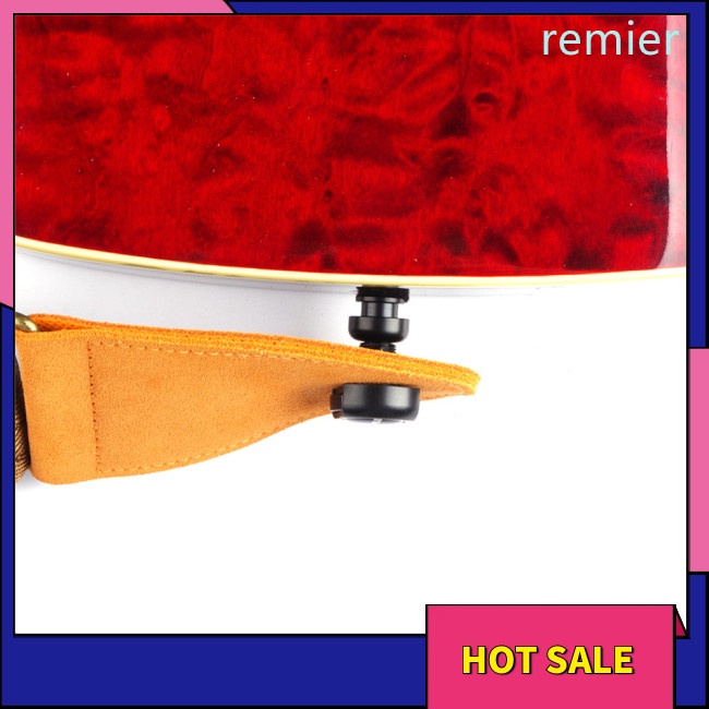 Re 2pcs guitar strap buckle lock button non-slip electric guitar zinc alloy for guitar player