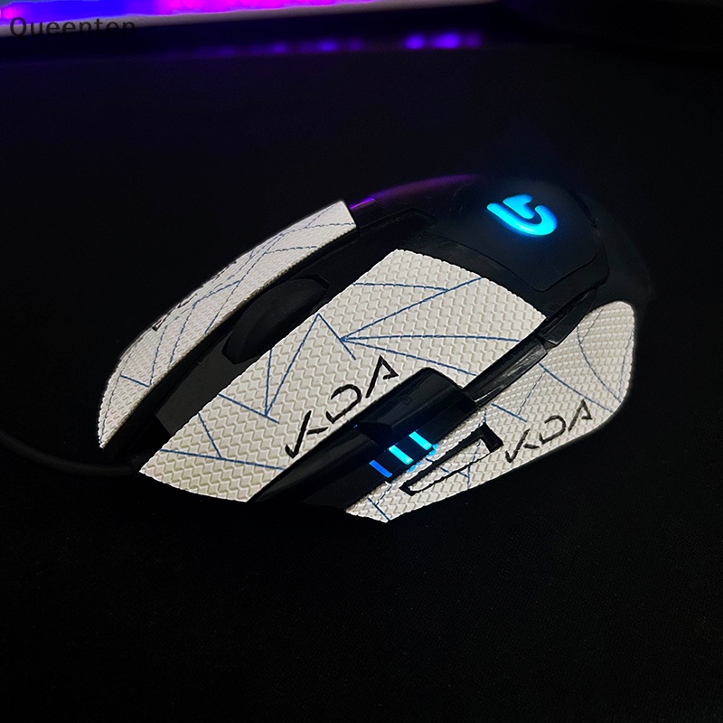 Queenten mouse anti-slip sticker mouse grip tape skate handmade sticker non slip suck sweat for logitech g402 qt