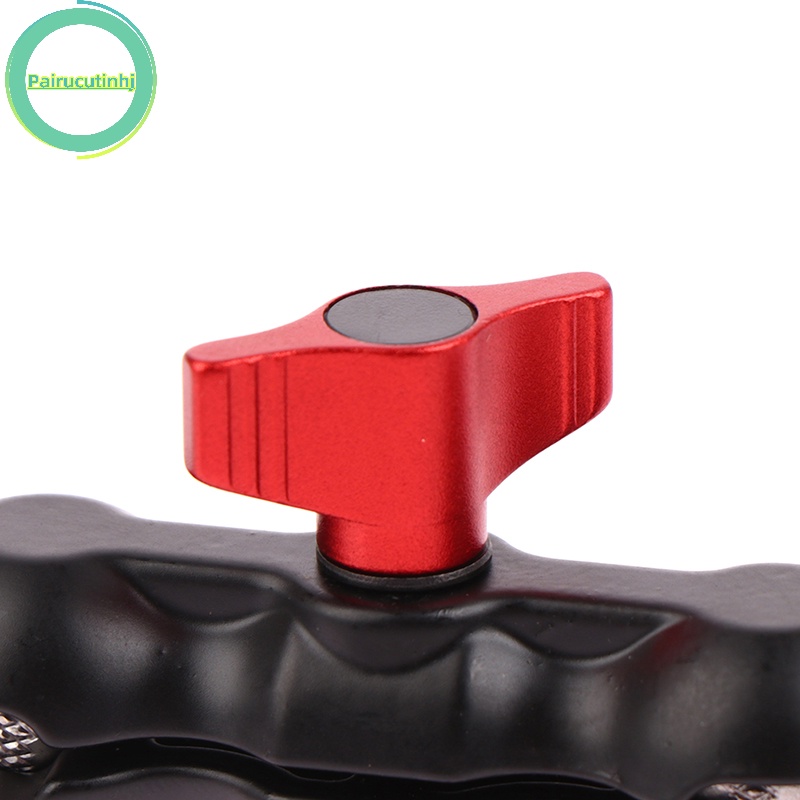 Pairhj double ball head shoe mount universal magic arm with small ball head monitor vn