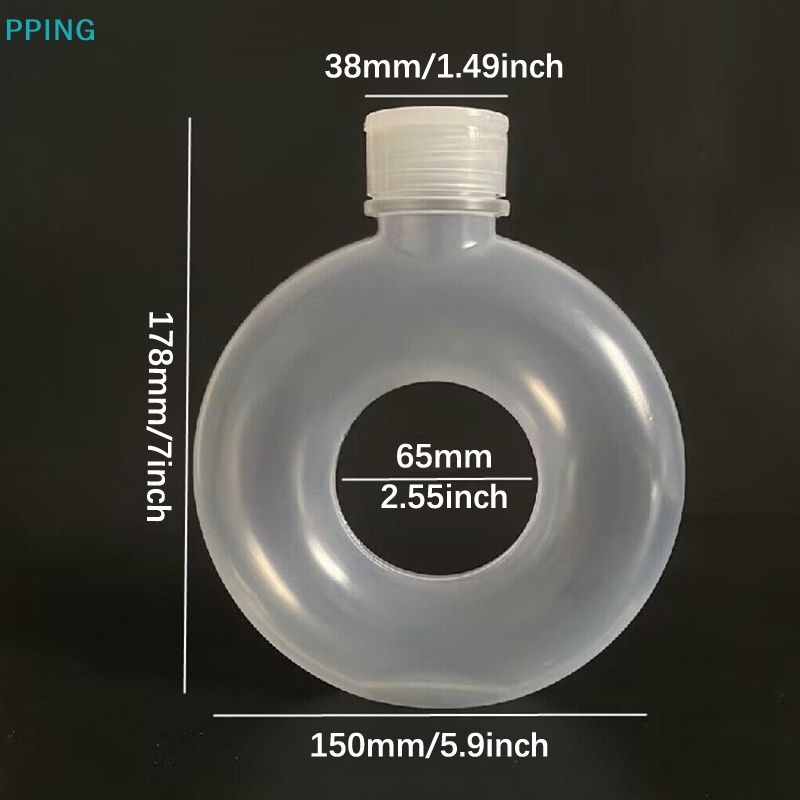 500 ml summer cartoon donut sippy kettle chai nước ngoài trời phòng tập thể dục thể thao lov