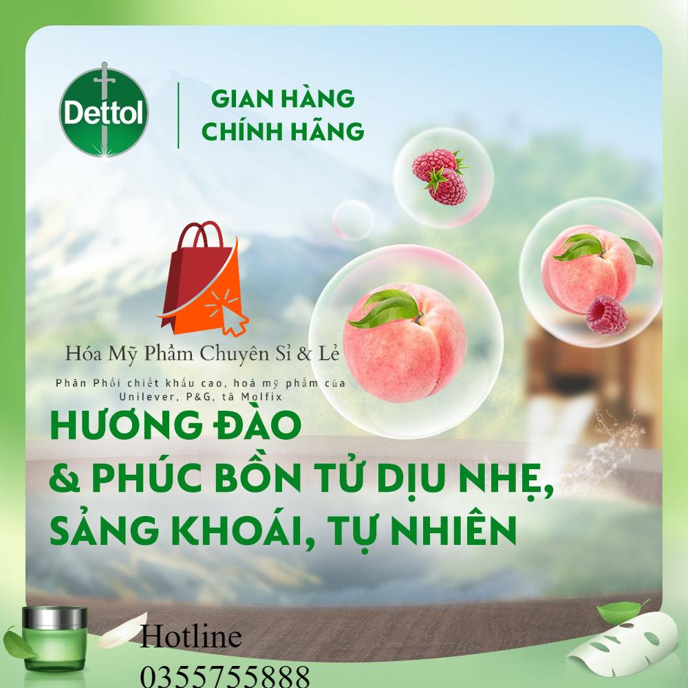 Dettol onzen sữa tắm dưỡng da đào & phúc bồn tử (950g/chai)