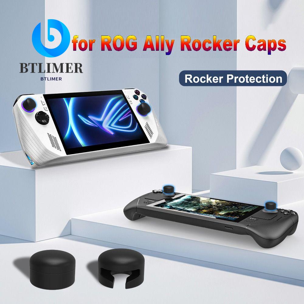 Btlimer 1 cặp rocker caps, anti slip wear-resistant joystick cover, professional tight fit ergonomic silicone handheld console thumbstick grip for asus rog ally / steam deck bền