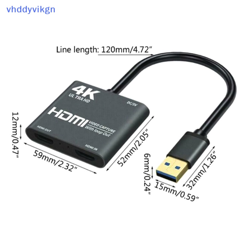 Vhdd 1080p 60fps loop out broadcasg 4k hdmi usb3.0 video capture card hội nghị g99b vn