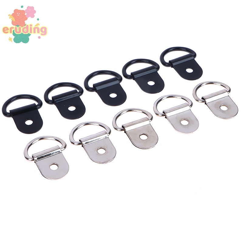 10 cái thép không gỉ d hình dạng kéo móc buộc xuống neo vòng sắt hàng hóa