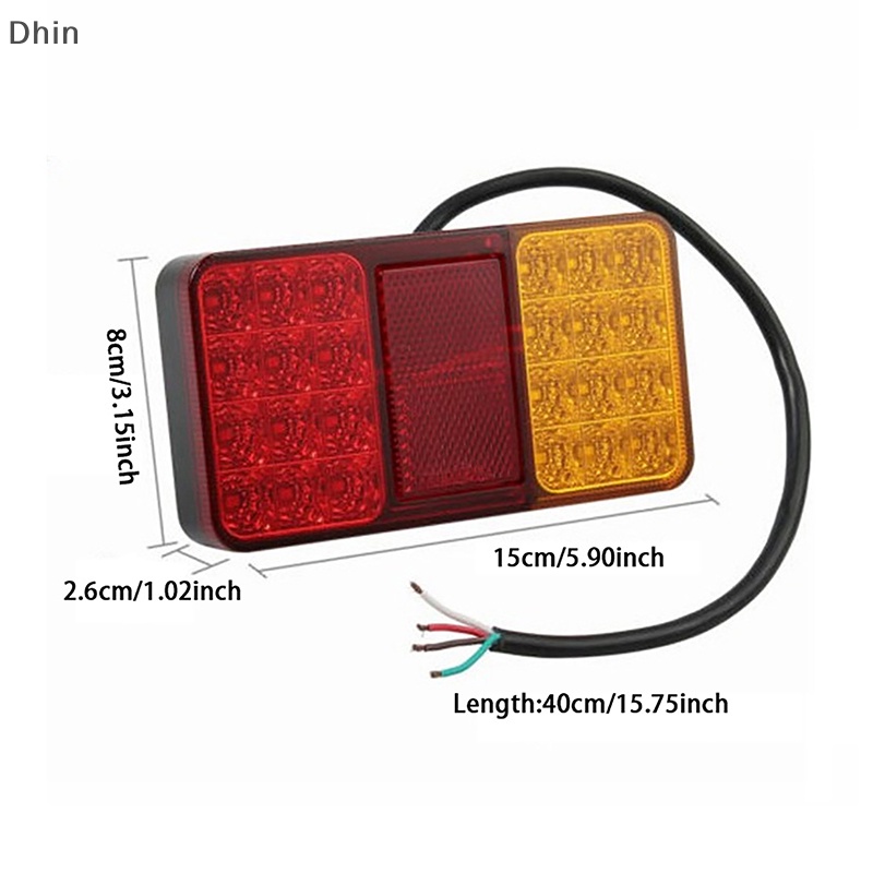 Đèn hậu xe tải ô tô 12v đèn hậu dừng phía sau đèn phanh 24 led chỉ báo chống thấm nước đèn tín hiệu thuyền trailer caravan van xe tải cod