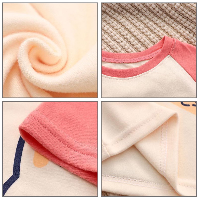 Momchoose new children bottom shirt long-sleeved warm small and medium-sized boys and girls single top autumn and winter pullover autumn quần áo trẻ em