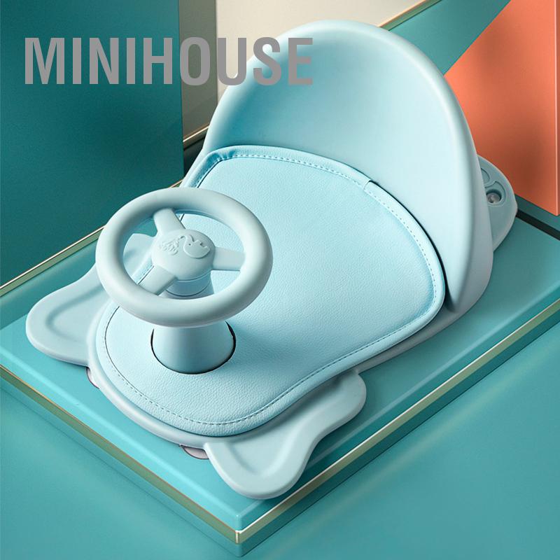 MiniHouse Ghế tắm cho bé Góc tròn Cấu trúc hình tam giác Đáy ổn định đẩu vòi hoa sen