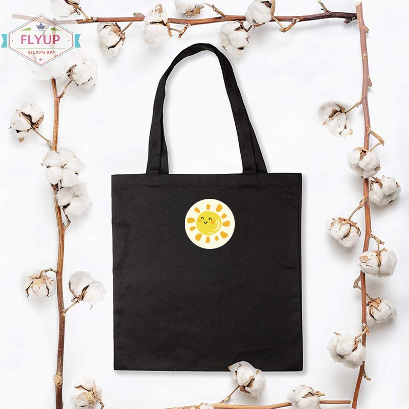 Flyup 500 cái / cuộn tròn hoa cảm ơn bạn dán scrapbooking cho con dấu nhãn dễ thương Vn