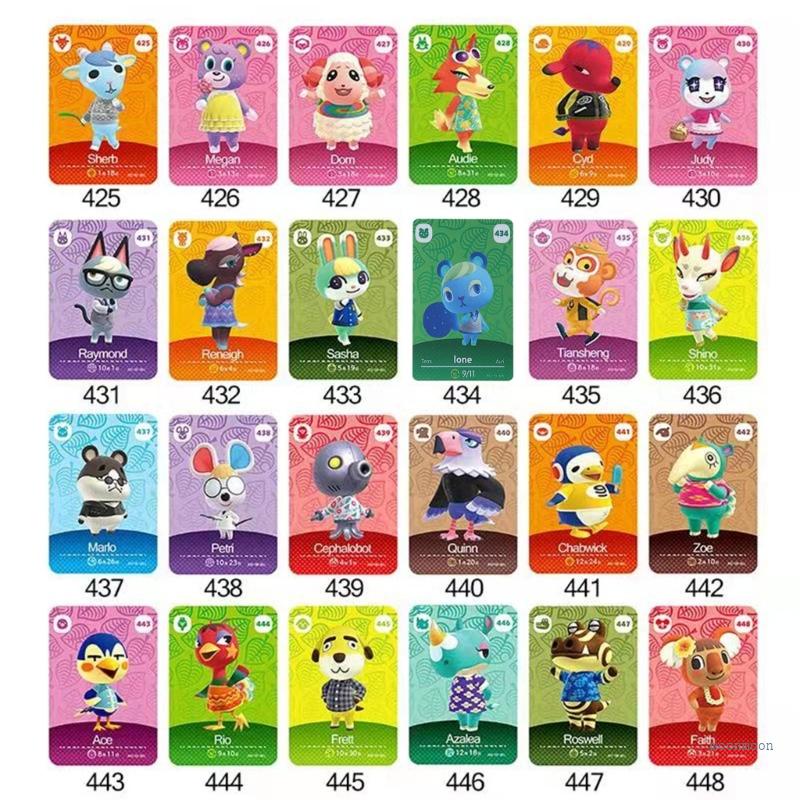 Thẻ trò chơi lucky animal crossing new horizons nhân vật anime cho switch lite wii