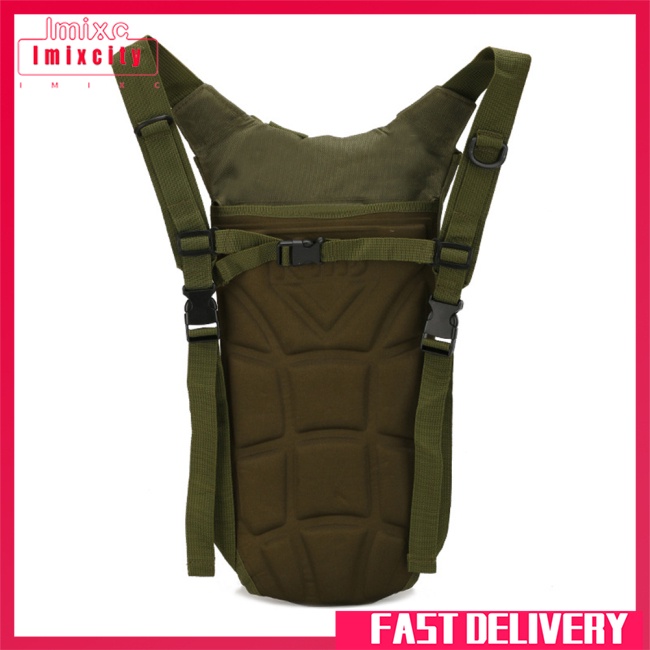Imixcity 3l hydration ba lô túi nước ngụy trang thể thao ngoài trời ba lô để chạy xe đạp cắm trại cưỡi ngựa