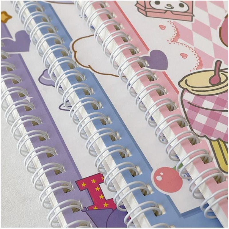 Sanrio hello kitty notebook kawaii my melody kuromi a5 coil book workbook cartoon student notebook đồ dùng học tập quà tặng kỳ nghỉ