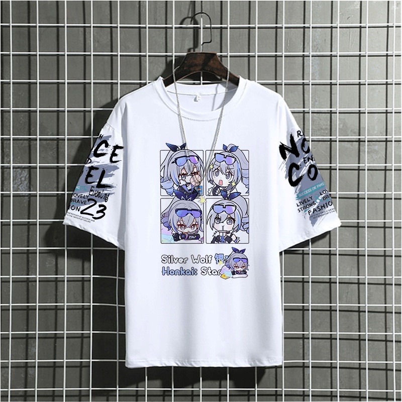 Áo Thun Tay Ngắn Cổ Tròn In Hình Lưỡi Dao Thời Trang Mùa Hè Cho Học Sinh