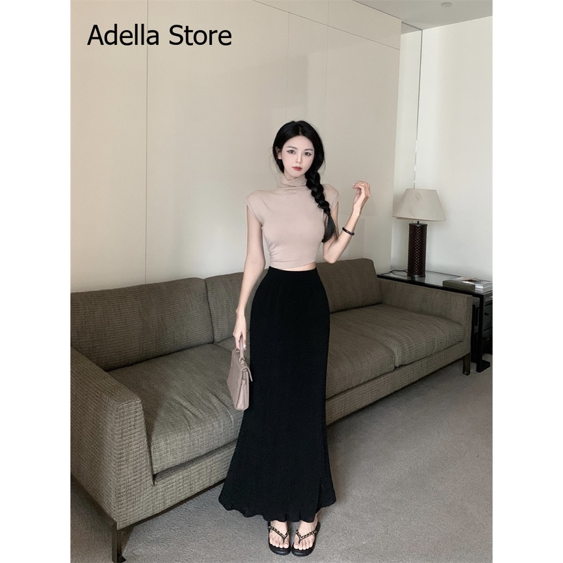 Adella Store váy Chân váy thời trang váy nữ hàng cao cấp tính cách Mẫu ngắn 2023 NEW A93M2G9