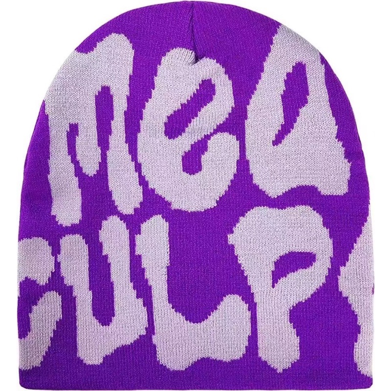 Mea culpa beanie hat brimless cap knitted hat