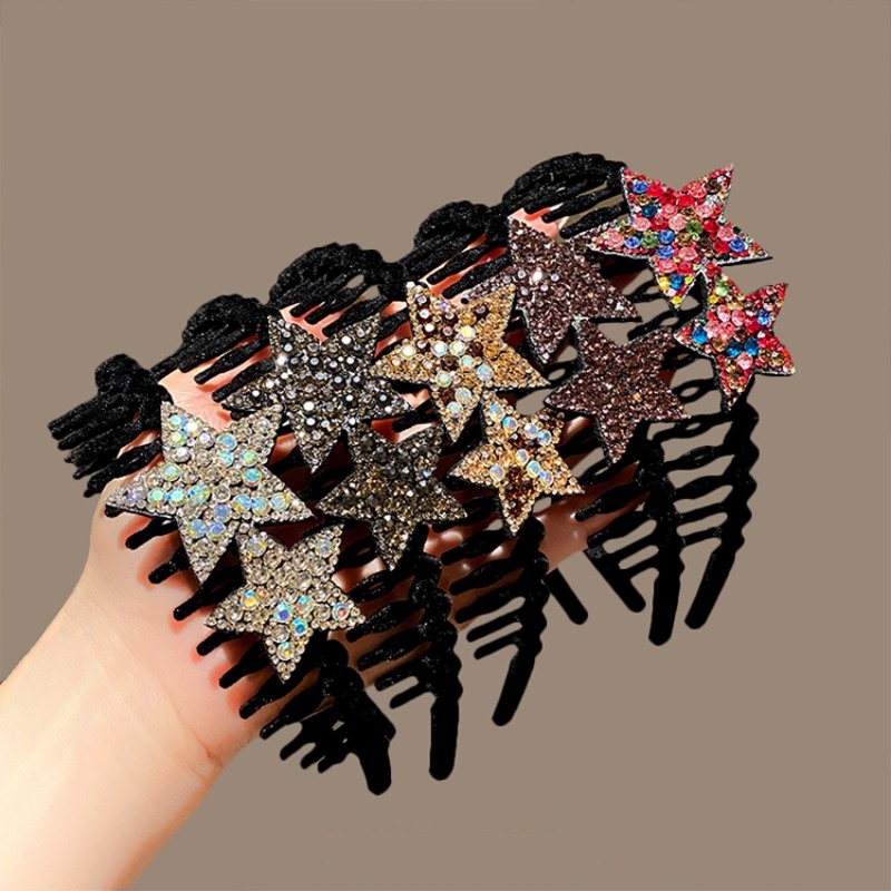Băng đô Cài Tóc Ngôi Sao Đính Đá Đẹp mới Thời Trang Hàn Quốc Cho Nữ