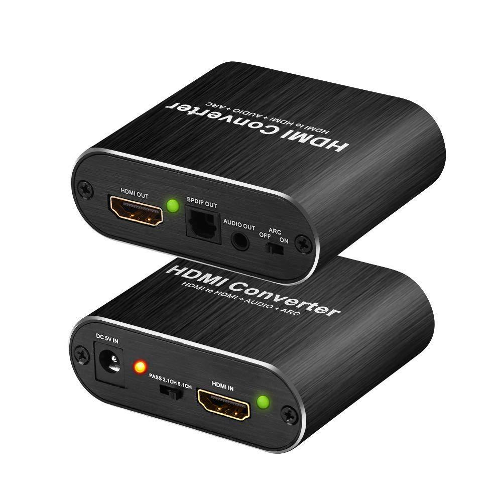 4k hdmi audio extractor 5.1 extractor hdmi-tương thích splitter hd to audio extractor quang toslink spdif cho bộ khuếch đại tv