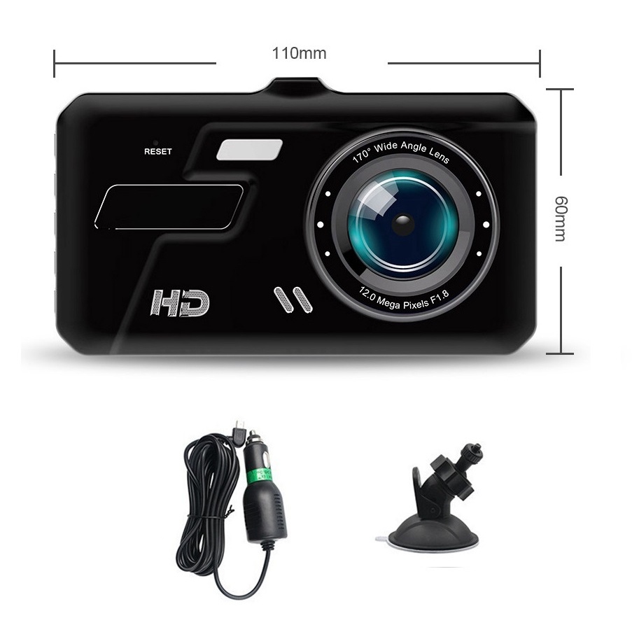 Camera hành trình ô tô V9 Plus Full HD Đèn LED,ghi hình trước sau, màn hình cảm ứng,thẻ nhớ 32G