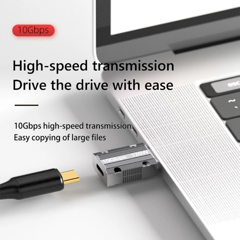 Cáp Chuyển Đổi 120W USB3.0 Sang Type-C 10Gbps Cho Điện Thoại / Máy Tính Bảng / Laptop