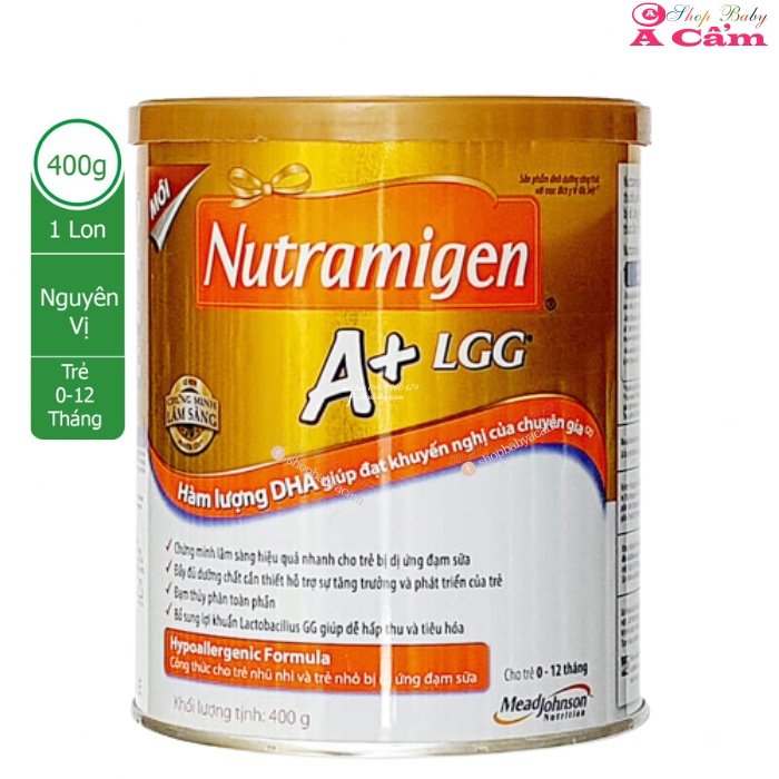 Sữa Enfamil Nutramigen A+ LGG 400g-SỮA DỊ ỨNG ĐẠM BÒ VÀ BẤT DUNG NẠP LACTOSE