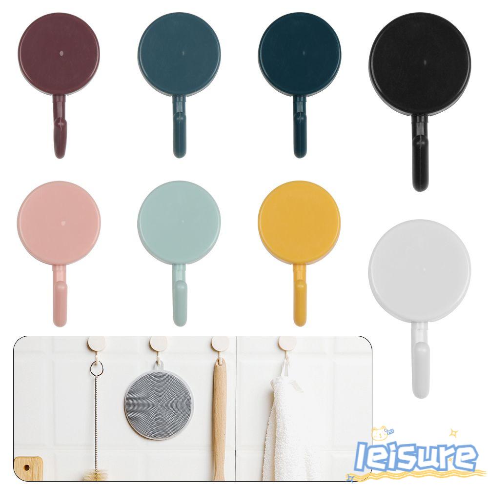 Set 10 Móc Treo Quần Áo Dán Tường Màu Sắc Đơn Giản Tiện Dụng