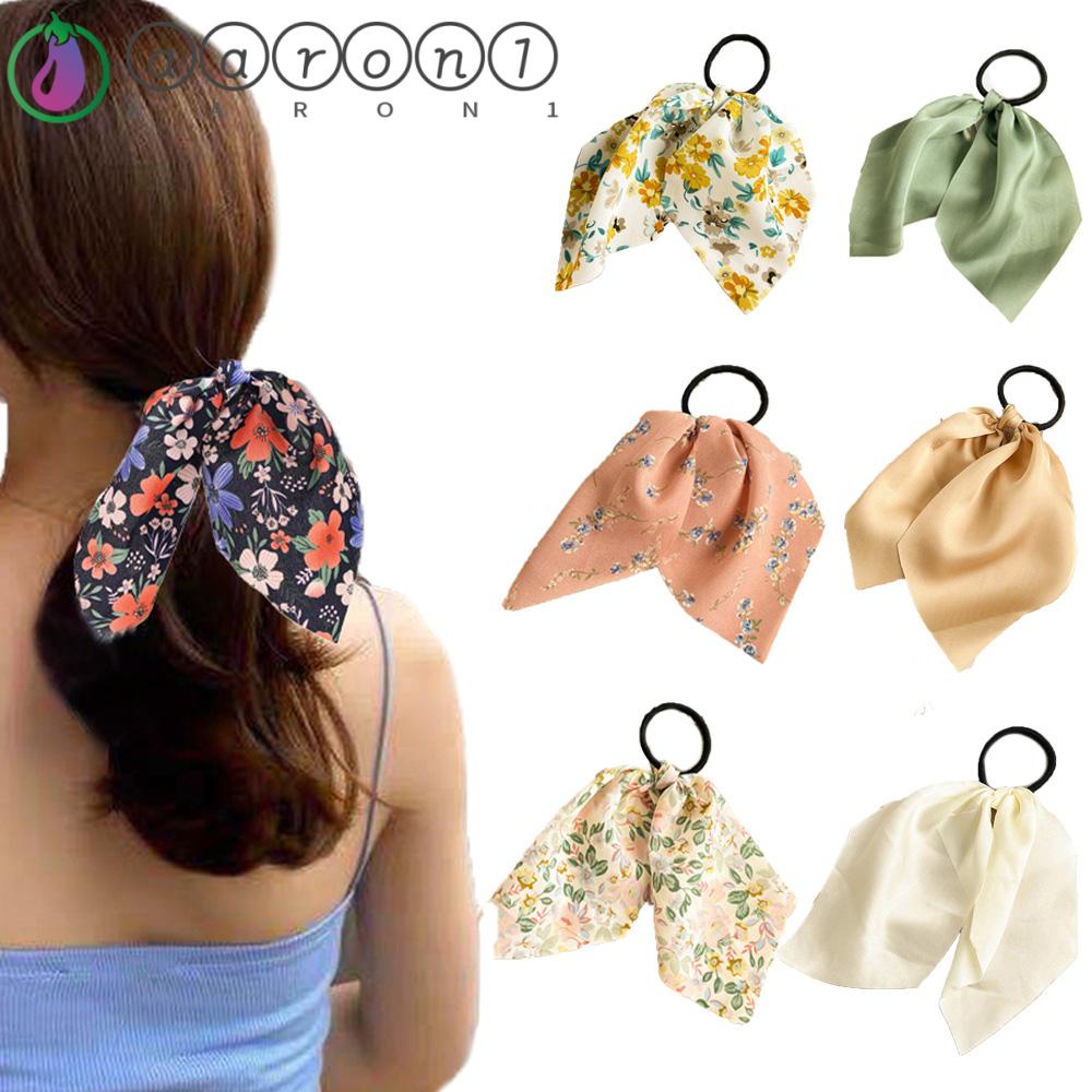 Băng Đô Cài Tóc Co Giãn In Họa Tiết Hoa Phong Cách Vintage Sáng Tạo AARON1 Cho Nữ