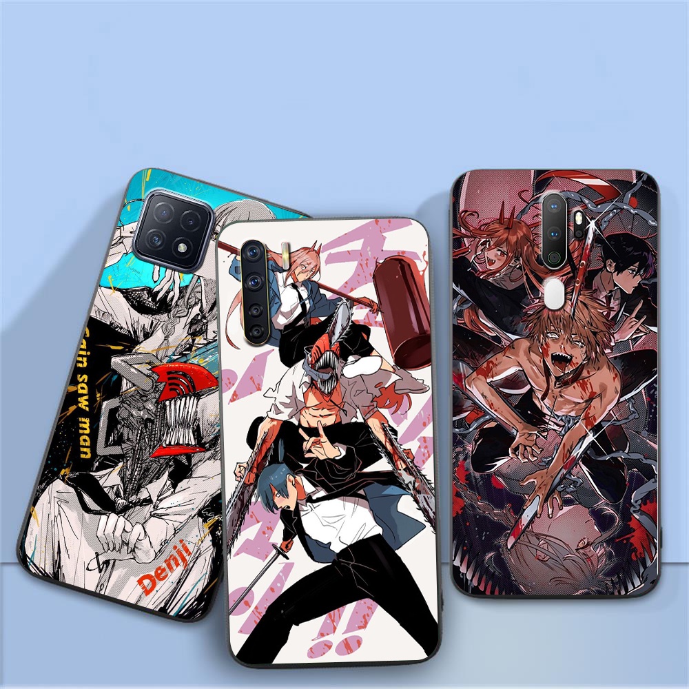 Ốp Điện Thoại TPU Dẻo Chống Sốc In Hình Anime Chainsaw Man Cho OPPO RENO 5 LITE 5F 5Z 6Z 7Z 7 LITE 5G