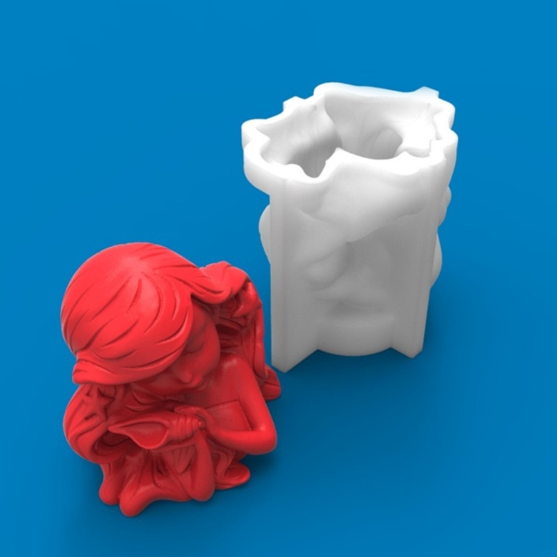 Sa Khuôn Nhựa Làm Đồ Trang Sức Hình Cô Gái Đại Dương 3D